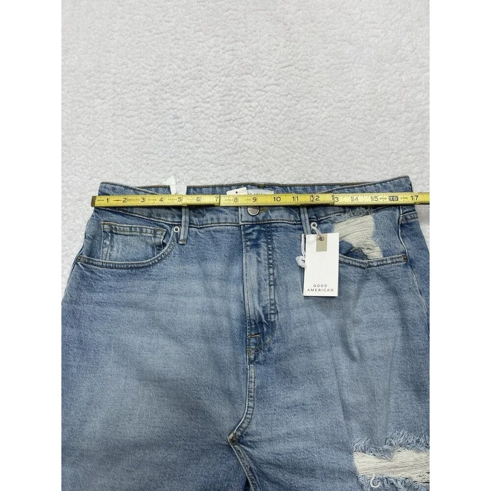 Good American Good Denim Maxi Skirt Women Blue Ease Vacay Retro Boho Size 12 NWT
